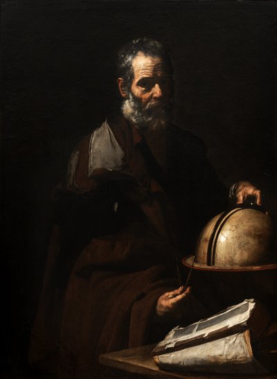 Philosopher with a Globe (Anaxagoras?) by Jusepe de Ribera