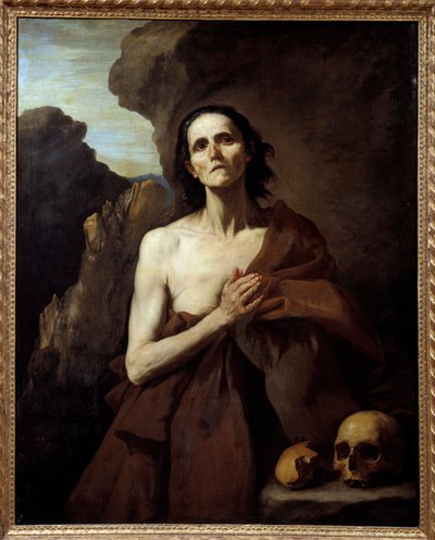 Portrait of Saint Mary the Egyptian, Penitent in the Desert by Jusepe de Ribera