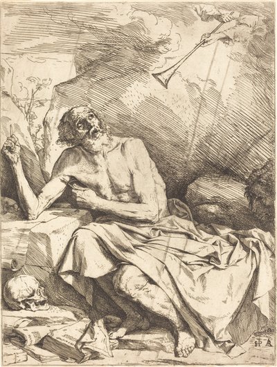 Saint Jerome Hearing the Trumpet of the Last Judgment by Jusepe de Ribera