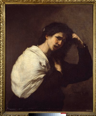 Woman Tearing Her Hair by Jusepe de Ribera
