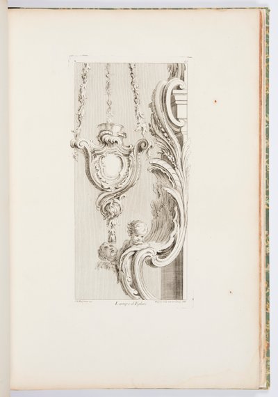 Church Lamp, plate 83, from Works by Juste-Aurèle Meissonnier by Juste Aurèle Meissonnier