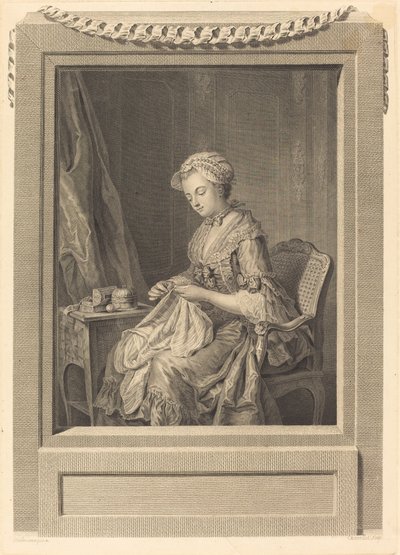The Good Example by Juste Chevillet after Jean Gaspard Heilmann