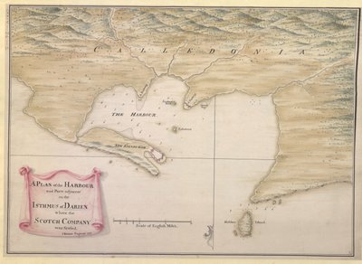 A PLAN of the HARBOUR and Parts of adjacent on the ISTHMUS of DARIEN where the SCOTCH COMPANY was settled by Justly Watson