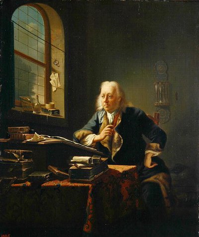 A Scholar Sitting at His Desk by Justus Juncker