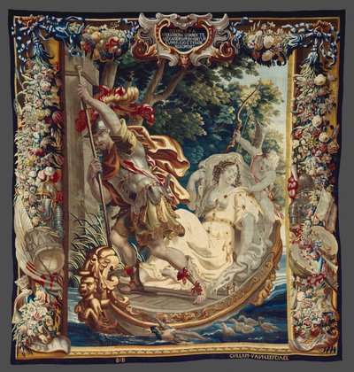 Cleopatra Asked to Pay Tribute to Rome from The Story of Caesar and Cleopatra by Justus van Egmont