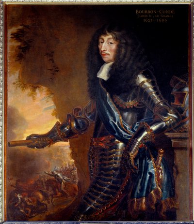 Full-length portrait of the Grand Conde, Louis II Prince of Bourbon (1621-1686) by Justus van Egmont