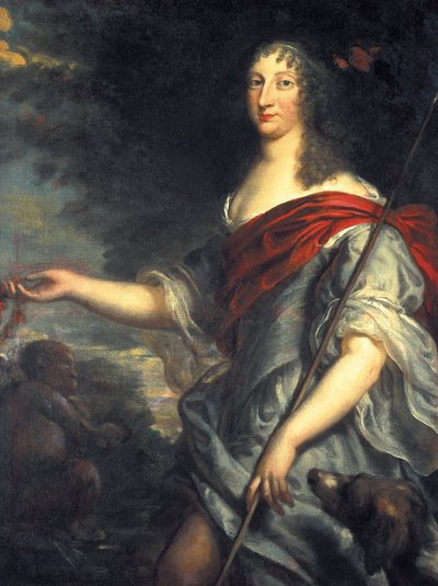Portrait of Queen Christine of Sweden as Diana by Justus van Egmont