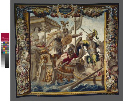 The Battle of Actium from The Story of Caesar and Cleopatra, William van Leefdael Workshop, c.1680 by Justus van Egmont