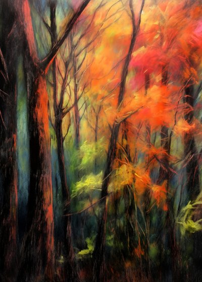 Autumn Forest Glow by Justyna Jaszke