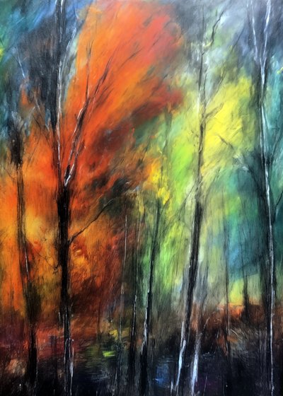 Colorful Autumn Forest by Justyna Jaszke