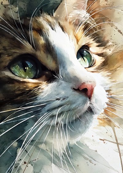 Curious Cat Eyes by Justyna Jaszke