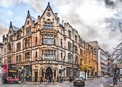 Historic Manchester Corner by Justyna Jaszke