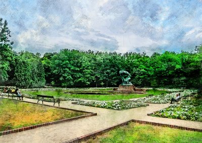 Peaceful Park Statue by Justyna Jaszke