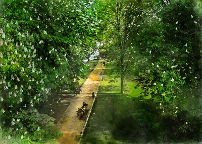 Spring Park Path by Justyna Jaszke