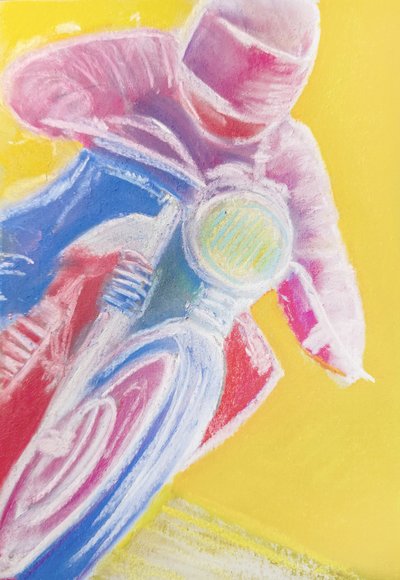 Vibrant Motorcycle Racing by Justyna Jaszke
