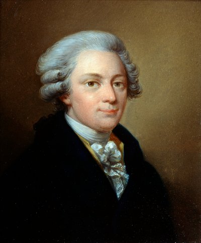 Portrait of the composer Wolfgang Amadeus Mozart, 1756-1791, c1783 by Józef Grassi