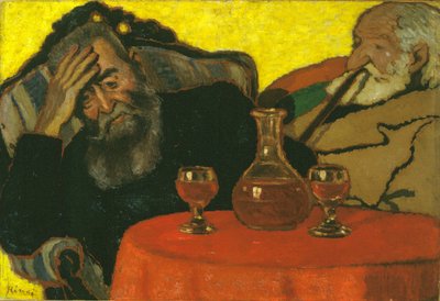My Father and Piacsek, with Red Wine by József Rippl Rónai