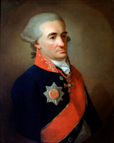 Portrait of the Poet Michail M Kheraskov, late 18th century by K Goekke