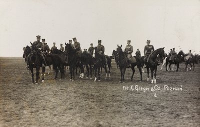 Album Jack Bosio - War Campaign 1917-1920: Military mission in Poland (Warsaw - Posen) March-April 1919, a horse battery in Posen (Poznan) by K. Greger