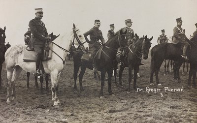 Album Jack Bosio - War Campaign 1917-1920: Military mission in Poland (Warsaw - Posen) March-April 1919, a horse battery in Posen (Poznan) by K. Greger