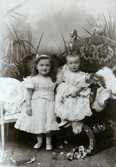 Grand Duchesses Olga Nikolaevna and Tatiana Nikolaievna of Russia by K. von Hahn