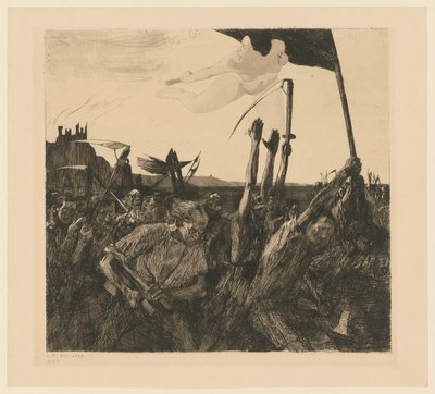 Uproar (5th State) by Käthe Kollwitz