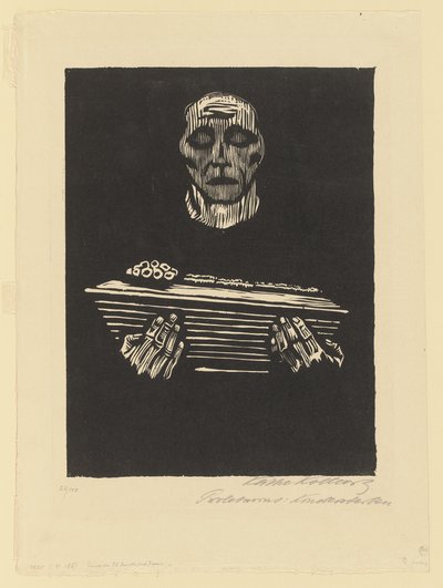 Plate 3 of the Series "Proletariat" by Käthe Kollwitz