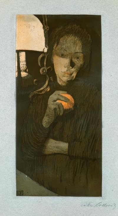 Woman with Orange by Käthe Kollwitz
