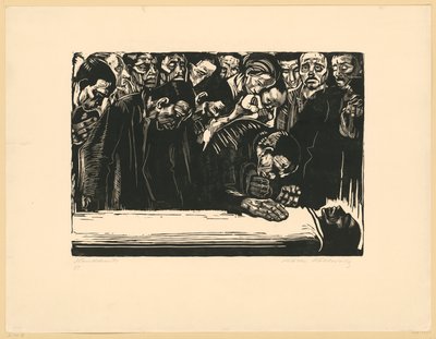 Memorial Sheet for Karl Liebknecht (5th State) by Käthe Kollwitz