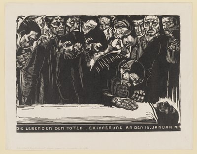 Memorial Print for Karl Liebknecht by Käthe Kollwitz