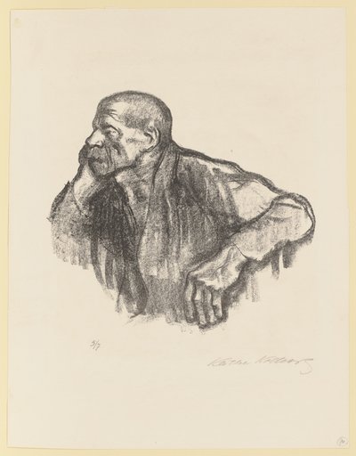 Seated Worker by Käthe Kollwitz