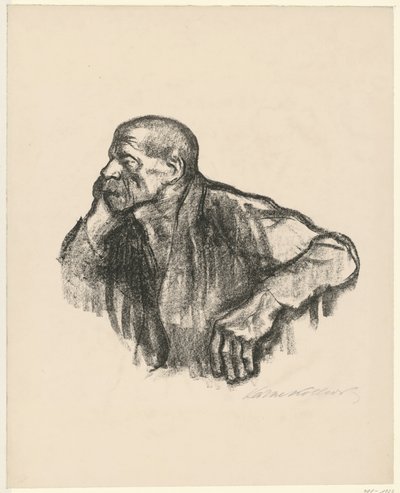 Seated Worker by Käthe Kollwitz