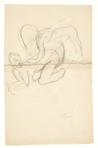 Leda and the Swan by Kai Nielsen