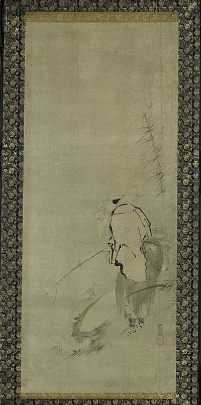 Triptych of Zhou Moushu, Xiwangmu, and Taigong Wang by Kaiho Yusho