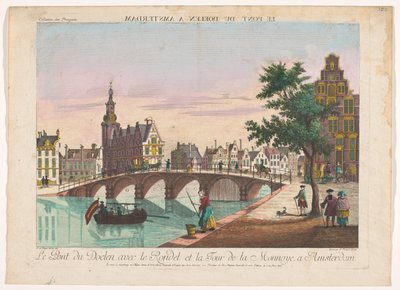 View of the Doelen Bridge over the Amstel in Amsterdam by Kaiserlich Franziskische Akademie