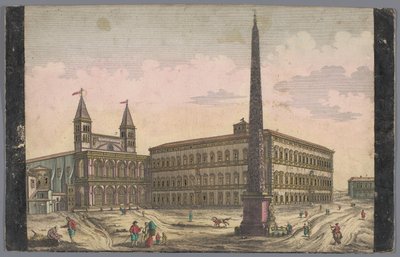 View of the Piazza di San Giovanni in Laterano in Rome by Kaiserlich Franziskische Akademie