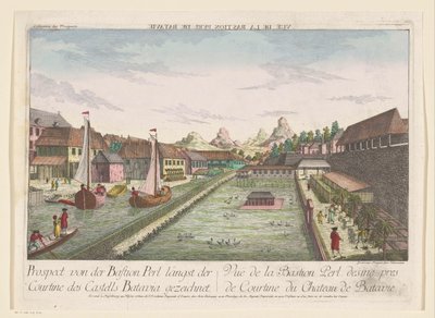 View of the Corner Bastion Pearl, part of Castle Batavia by Kaiserlich Franziskische Akademie