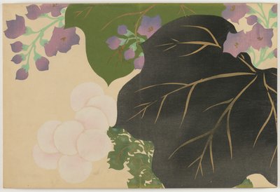 Flowers of a Hundred Worlds: Chrysanthemum and Paulownia by Kamisaka Sekka
