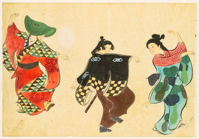 Flowers of a Hundred Worlds: Dancing by Kamisaka Sekka