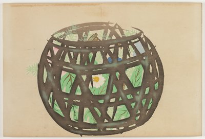 Flowers of a Hundred Worlds: Flower Basket by Kamisaka Sekka