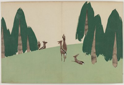 Flowers of a Hundred Worlds (Momoyogusa): Kasuga Plain by Kamisaka Sekka