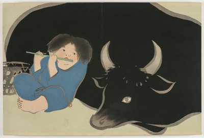 Flowers of a Hundred Worlds (Momoyogusa): Oxherd by Kamisaka Sekka