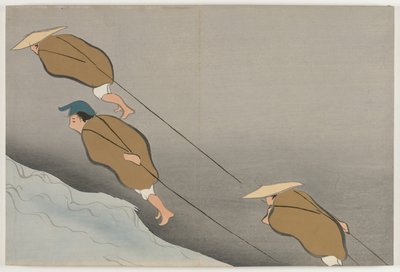 Flowers of a Hundred Worlds: Tugging Boats by Kamisaka Sekka