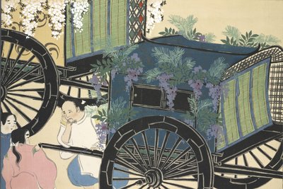 Hanazashi-guruma, from The World of Things Vol II, 1909 by Kamisaka Sekka