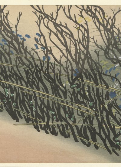 Hedge with Autumn Flowers by Kamisaka Sekka