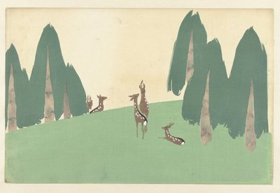 Kasugano (series title: Flowers of a Hundred Worlds) by Kamisaka Sekka