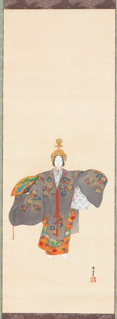 Noh Scene: Hagoromo by Kamisaka Sekka