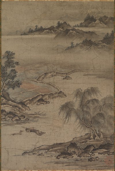 Farming and Herding Buffalo in Summer by Kanô Jushin