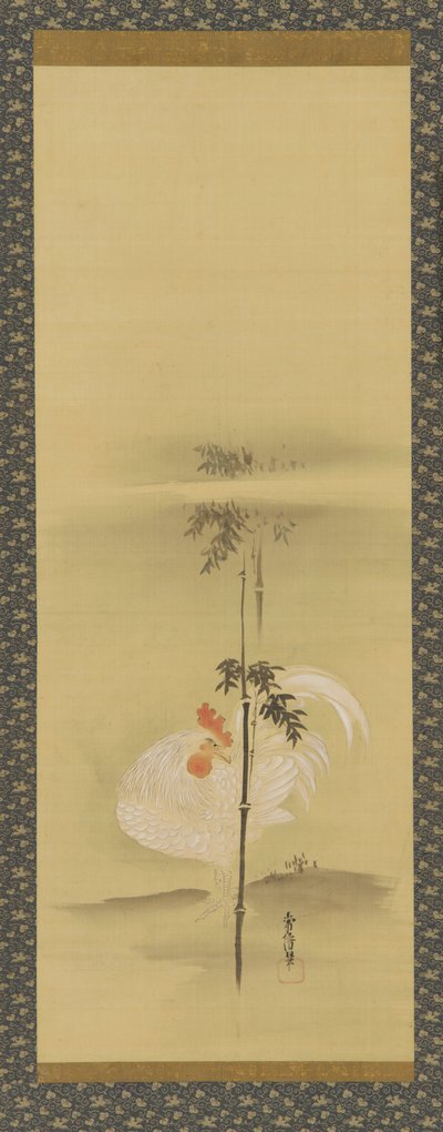 Cock and Bamboo by Kanô Yôboku Tsunenobu