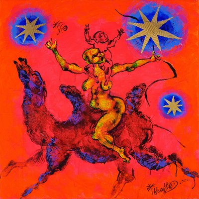 Celestial Camel Rider by Kanat Ibragimov